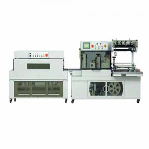 QL-4518G Automatic side sealing machine + BSE-4520L shrink tunnel